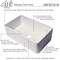 Alfi Brand 30" White Thin Wall Sgl Bowl Smooth Apron Fireclay Kitchen Farm Sink ABF3018-W - alternate 8